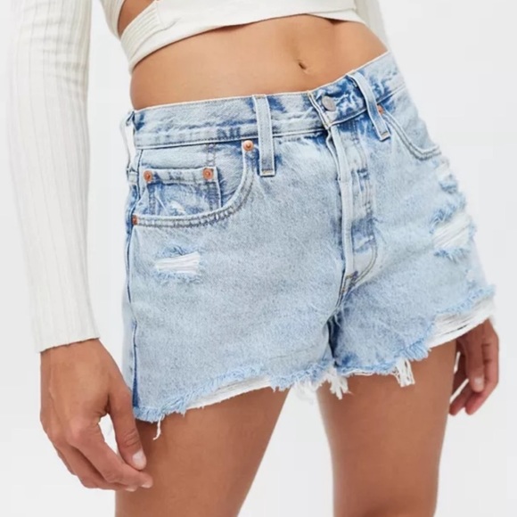 Levi's Pants - levi’s | 501 high rise distressed cutoff denim shorts